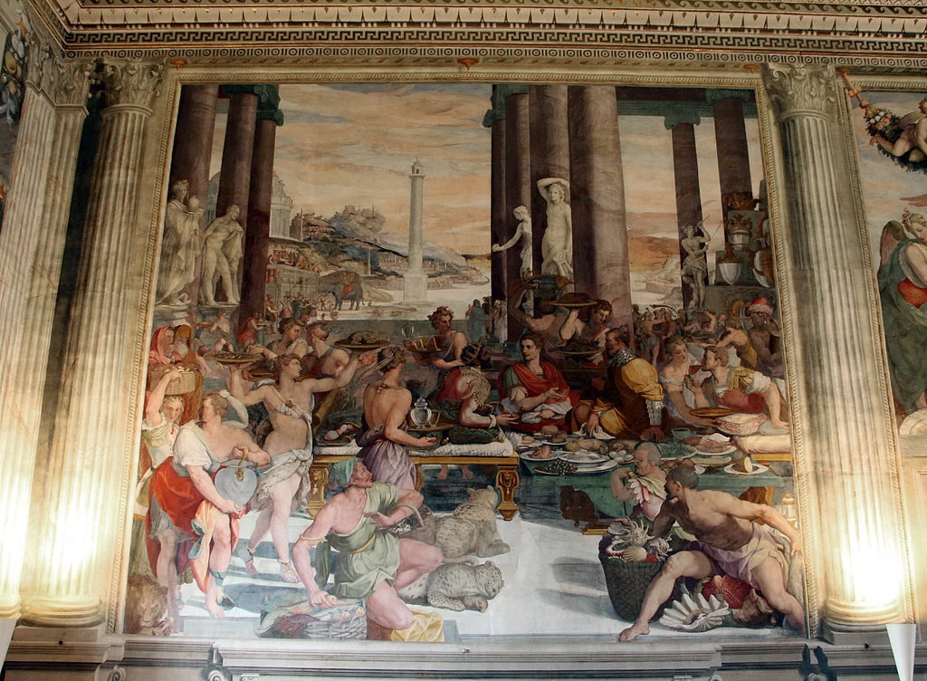 203-Siface di Numidia che riceve Scipione - Villa medicea di Poggio a Caiano, Prato
